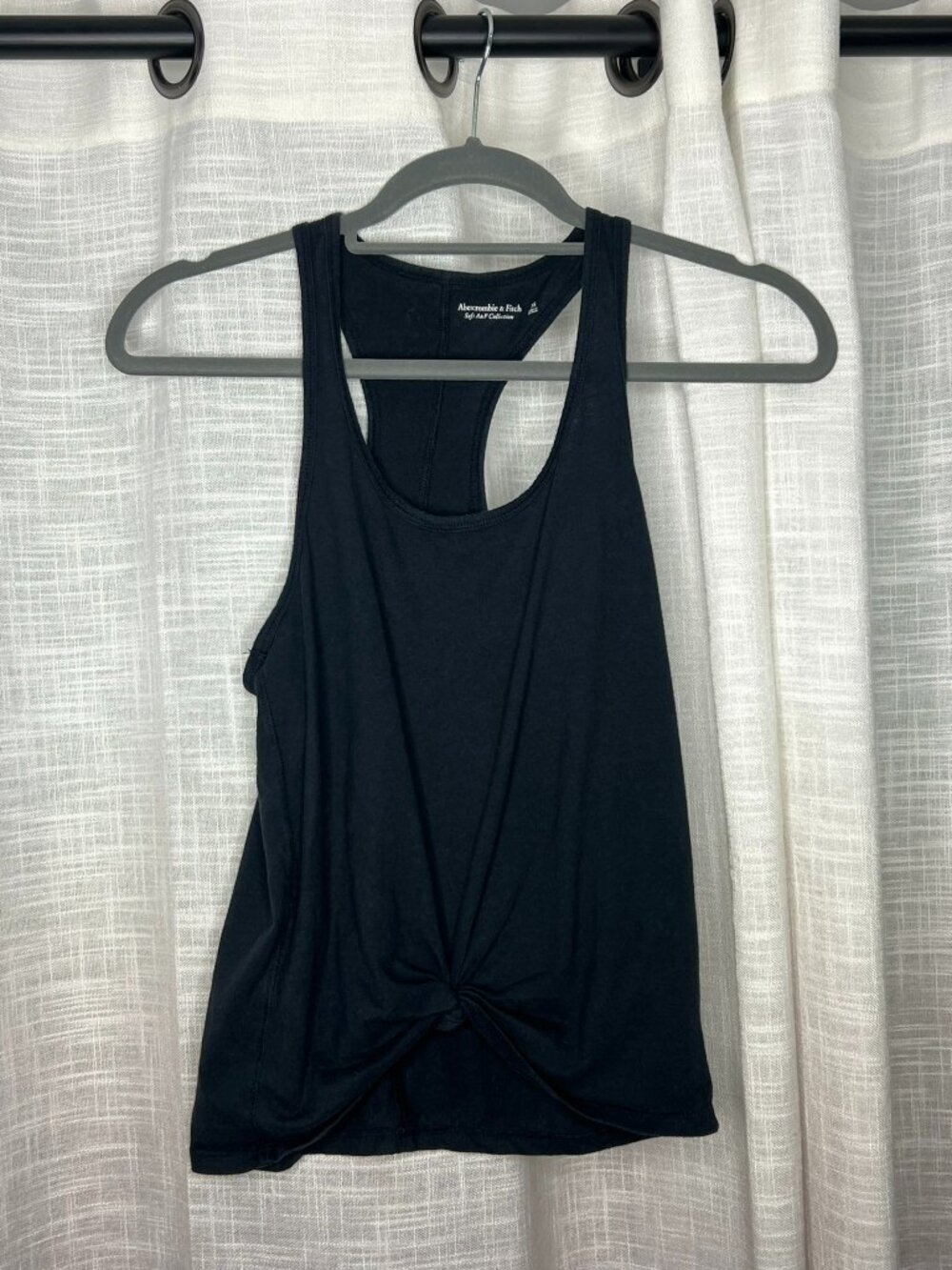 Abercrombie and Fitch Black Tie Tank Top